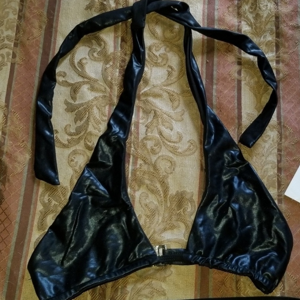 🆕️🏷NWT Faux Leather Swimsuit - Picture 3 of 7
